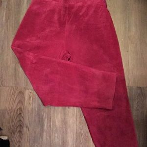 Suede Pants